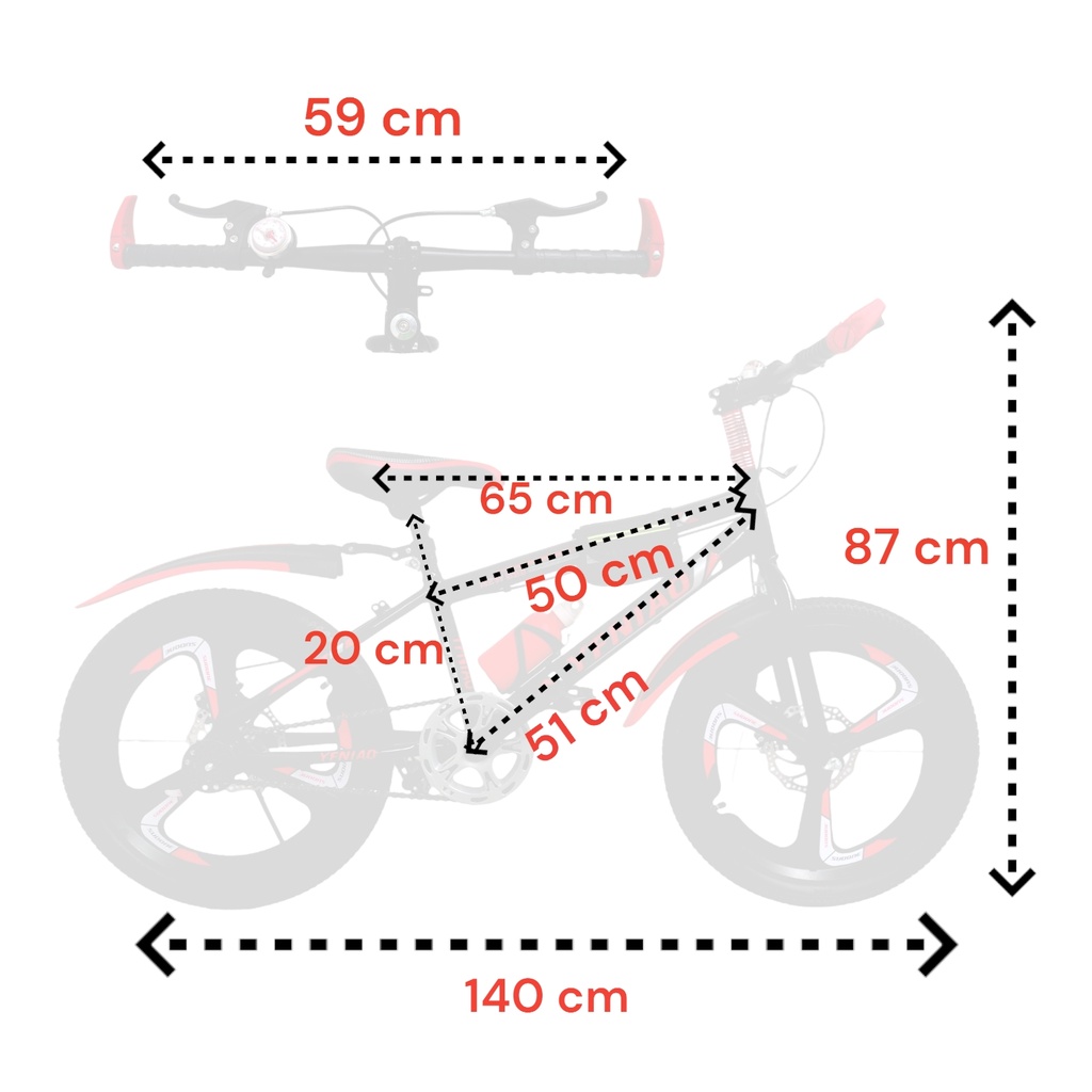 Bicicleta rodada store 20 edad
